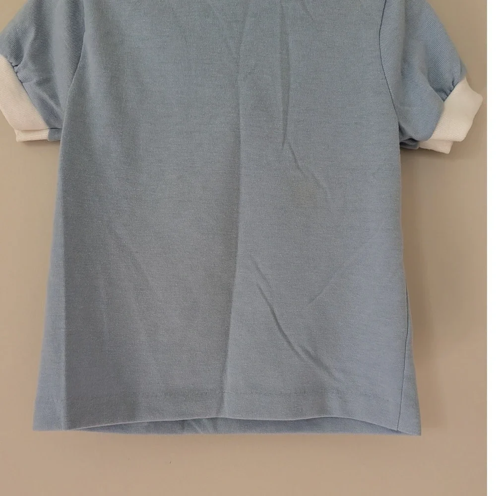 Vintage OshKosh Bgosh Toddler 3T Blue Summer Vacation Octopus Shirt Made in USA
